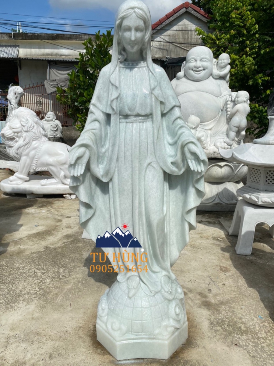 Tượng Mẹ Maria đá cẩm thạch