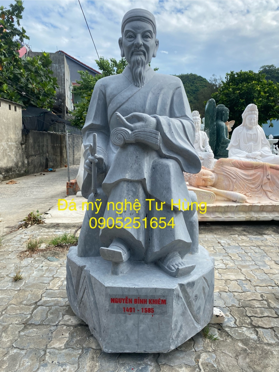 TƯỢNG CỤ NGUYỄN BỈNH KHIÊM ĐÁ NGUYÊN KHỐI