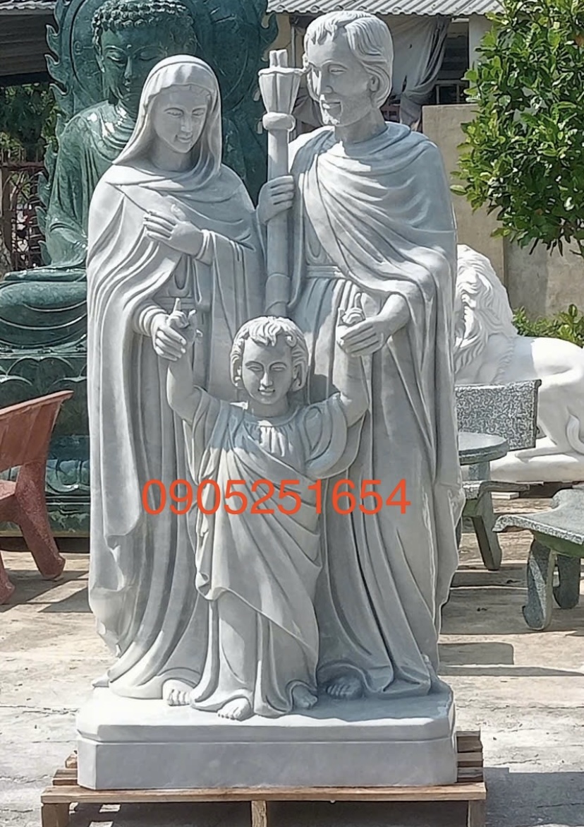 Tượng Gia đình Thánh giá đá cẩm thạch