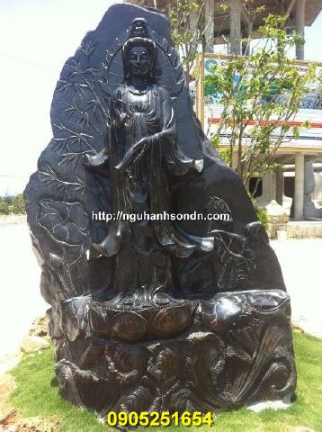 Tượng Phật Quan Âm  đá cacedone
