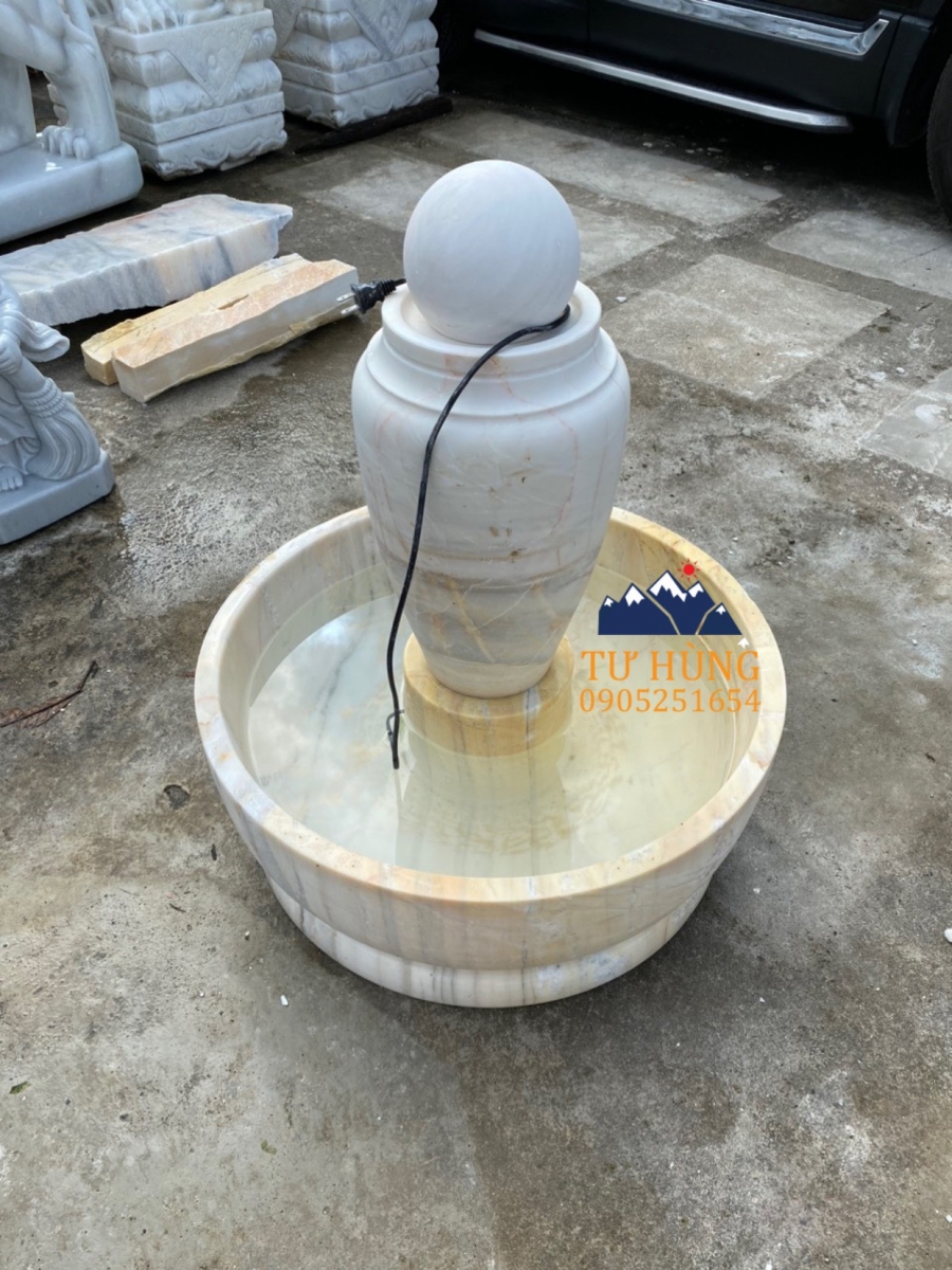 Đài phun nước đá cẩm thạch