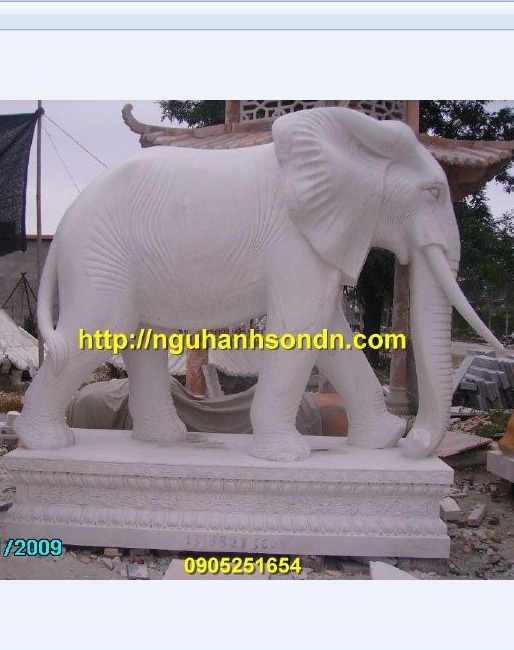 Tượng voi đá cẩm thạch