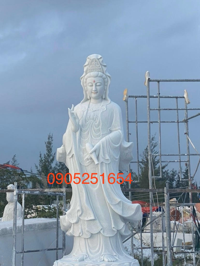 tượng phật quan âm đá cẩm thạch đẹp nhất
